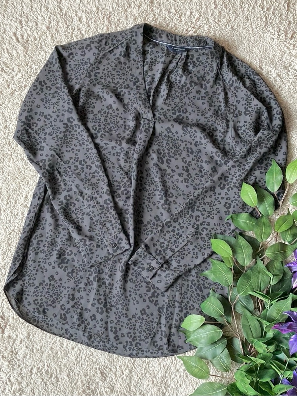 Denver Hayes | Leopard Print Tunic Top